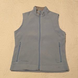 Columbia Sportswear Light Blue fleece vest small